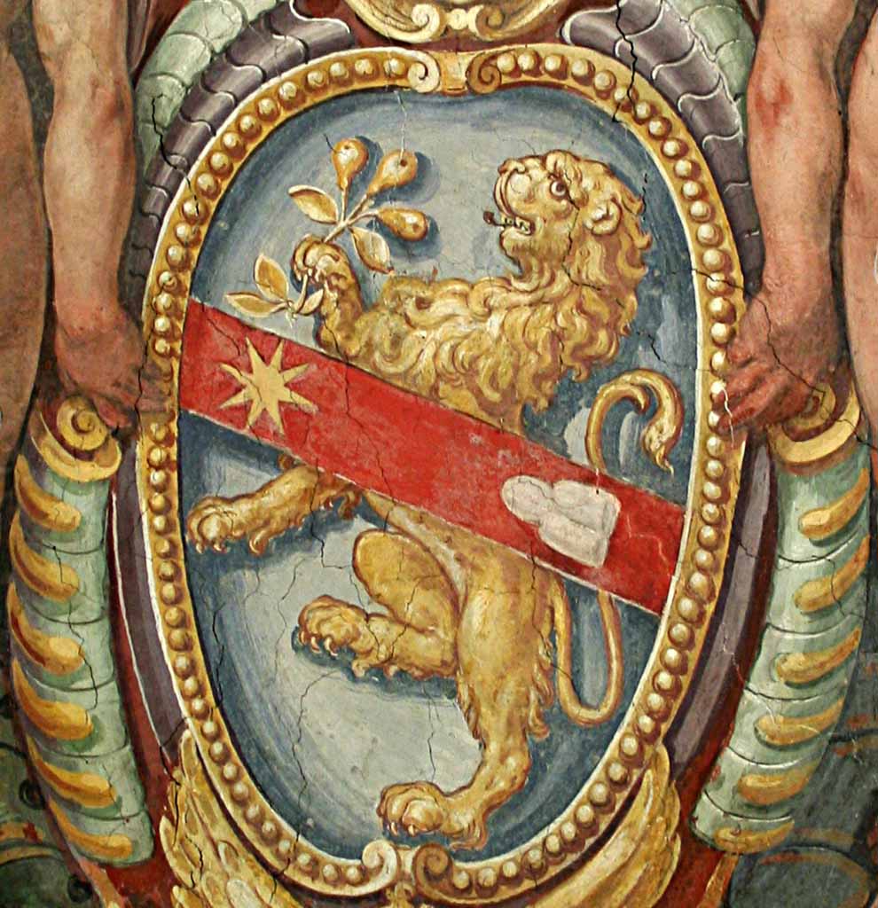 Stemma di papa Sisto V, nella Cappella Sistina