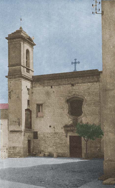 Chiesa dei Cappuccini nel 1903, la vecchia facciata