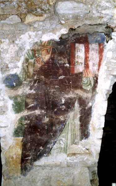 Cristo benedicente, Andria,Cripta di San Pietro in Cattedrale