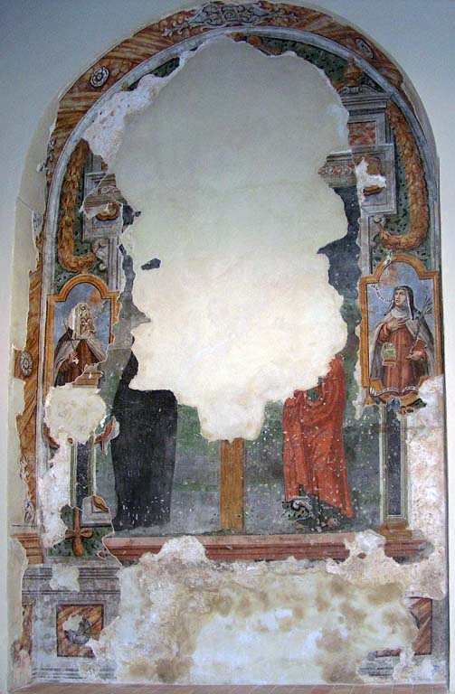 2ª cappella destra: affresco della parete di fondo