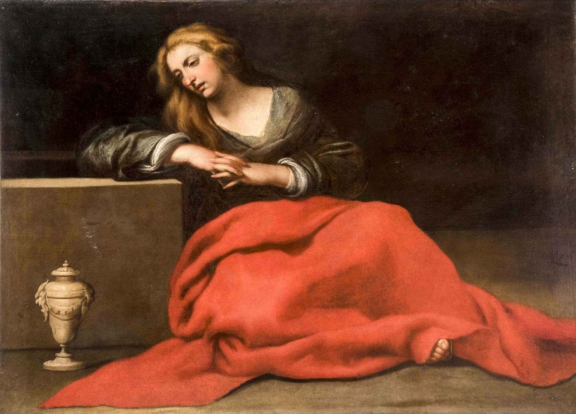 La Maddalena al sepolcro, di Cesare Fracanzano