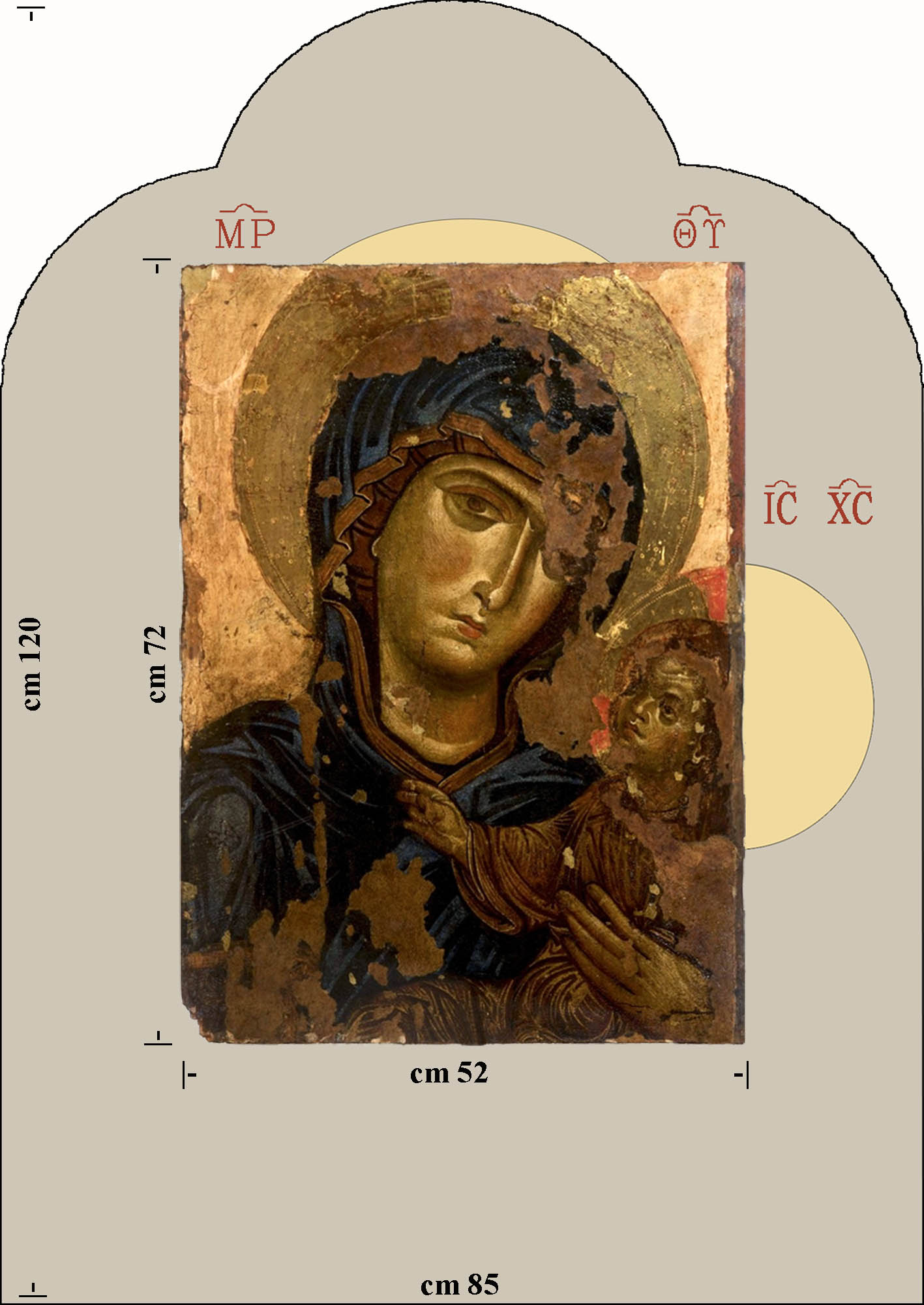 Icona di Andria - ricostruzione