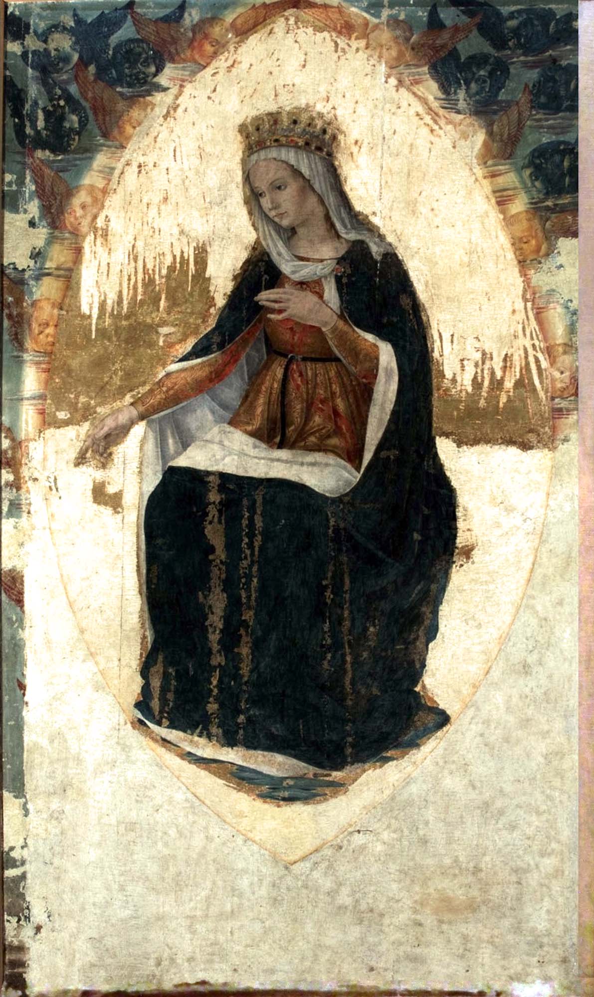 Studiare alcuni affreschi, dipinti, ... della Vergine