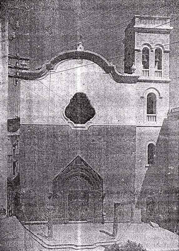 Facciata della Chiesa di S. Agostino nel 1936