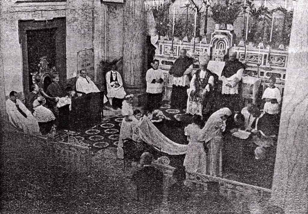 18/10/1936: Mons. F. Bernardo celebra le nozze De Corato - Barbera, presente Mons. P. Rostagno