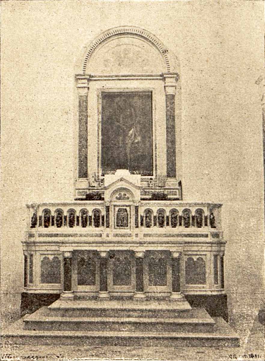 l'altare maggiore nel 1912