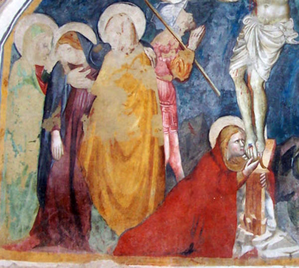 crocifissione di Giovanni di Corraduccio 1430, part.