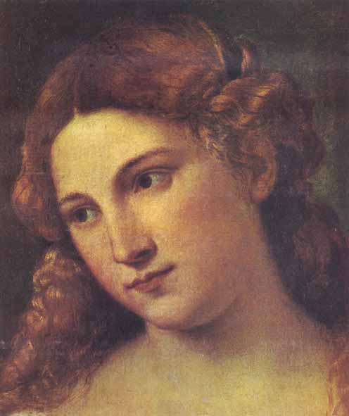 volto della 'Flora', di Tiziano Vecellio (realizzato poco dopo il 1515)