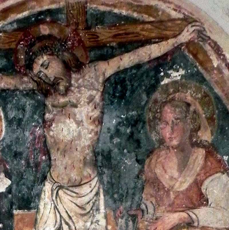 particolare della Crocifissione, in Cristo di Misericordia